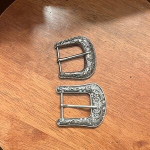 Silver Decorative Belt Buckles